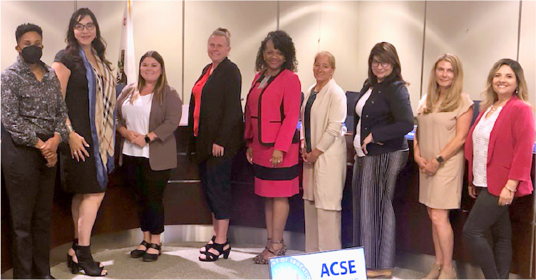 The ACSE Executive Secretary and Commissioners at the June 2022 meeting.