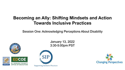 becoming an ally: shifting mindsets and action towards inclusive practices