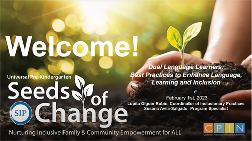 welcome seeds of change